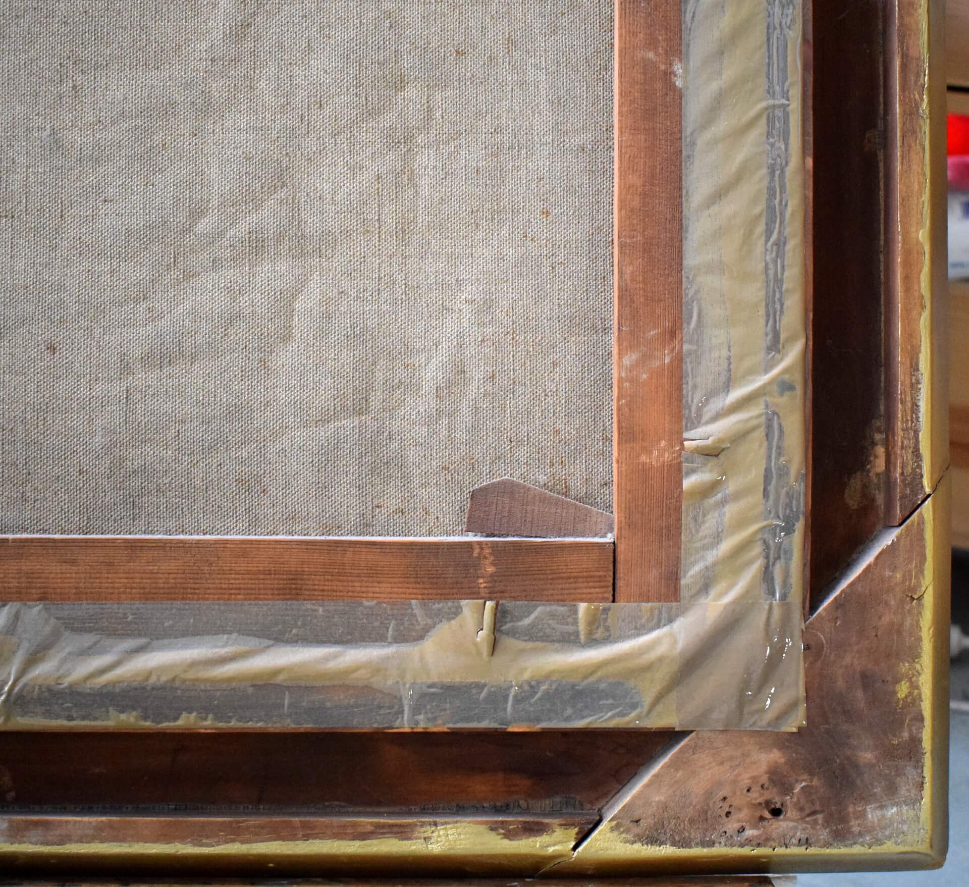 Rahmen Zustand vor der Restaurierung