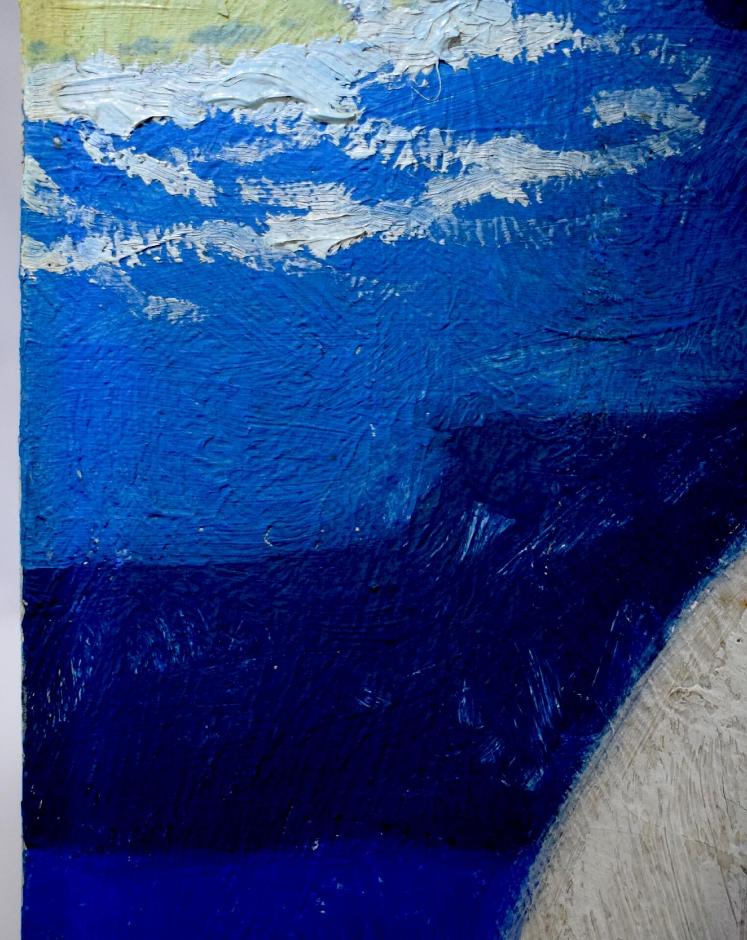 Gemälde Detail nach der Restaurierung