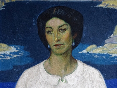 Gemälde Frau aus Capri