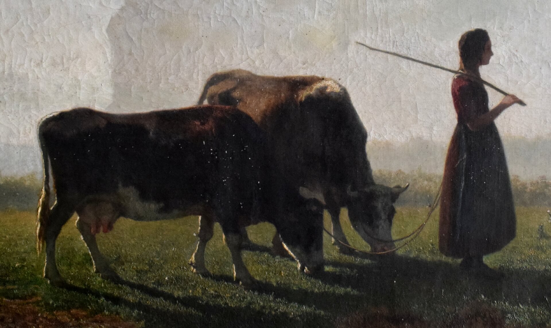 Gemälde Detail vor der Restaurierung