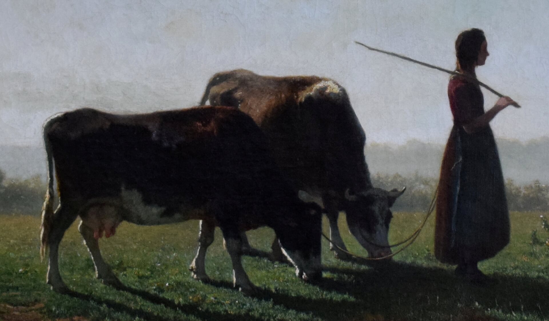 Gemälde Detail nach der Restaurierung