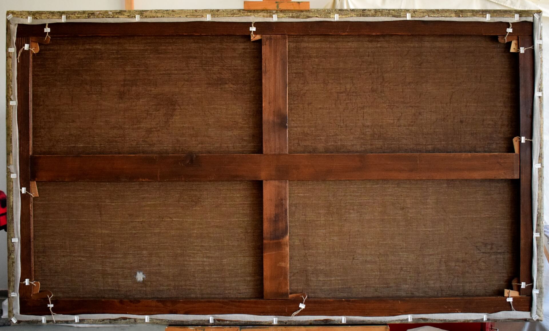 Gemälde Rückansicht im Nachzustand