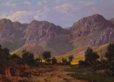 Gemälde Landschaft in Südafrika