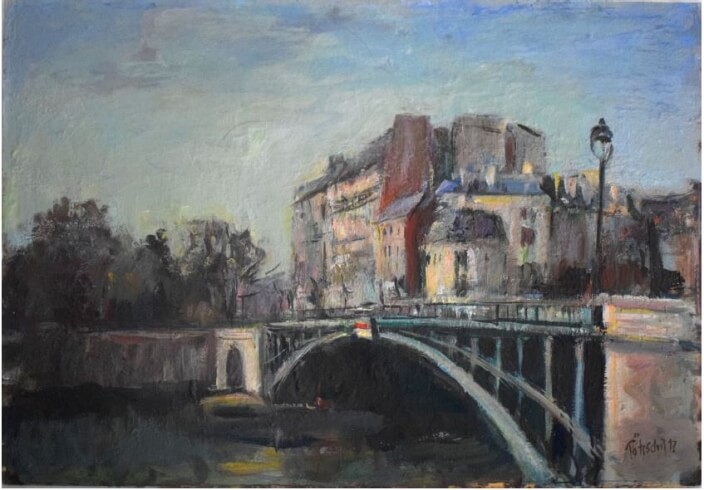 Vorzustand Pariser Seine-Brücke